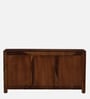 Woodwhiz Sheesham Wood Sideboard In Scratch Resistant Teak Finish