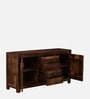 Woodwhiz Sheesham Wood Sideboard In Scratch Resistant Teak Finish