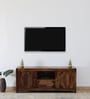 Woodwhiz Sheesham Wood Tv Console In Scratch Resistant Teak Finish