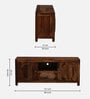 Woodwhiz Sheesham Wood Tv Console In Scratch Resistant Teak Finish