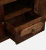 Woodwhiz Sheesham Wood Tv Console In Scratch Resistant Teak Finish