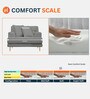 Woody Fabric 1 Seater Sofa In Cobalt Blue Colour Woody Fabric 1 Seater Sofa In Cobalt Blue Colour