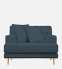 Woody Fabric 1 Seater Sofa In Cobalt Blue Colour Woody Fabric 1 Seater Sofa In Cobalt Blue Colour