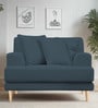 Woody Fabric 1 Seater Sofa In Cobalt Blue Colour Woody Fabric 1 Seater Sofa In Cobalt Blue Colour