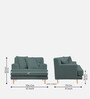 Woody Fabric 1 Seater Sofa In Pista Green Colour