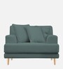Woody Fabric 1 Seater Sofa In Pista Green Colour