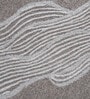 Grey Wool and Silk Handmade Wall Art Panel 6X4 Feet