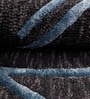 Blue Wool and Silk Handmade Wall Art Panel 4x2 Feet