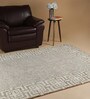 Checkered Pattern Wool Hand Tufted 5 X 8 Feet Carpet