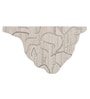 Beige Wool Handmade Wall Art Panel 4x2 Feet