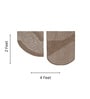 Cream And Grey Wool Handmade Wall Art Panel 4x2 Feet
