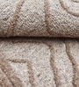 Cream And Grey Wool Handmade Wall Art Panel 4x2 Feet