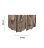 Brown And Green Wool Handmade Wall Art Panel 4x2 Feet