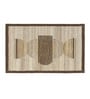 Beige Wool Handmade Wall Art Panel 4x2 Feet