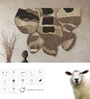 Wool Handmade Wall Art Panel 4x2 Feet