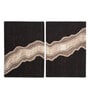 Beige Wool Handmade Wall Art Panel 4x2 Feet