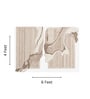 Beige Wool Handmade Wall Art Panel 6X4 Feet