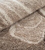 Beige Wool Handmade Wall Art Panel 5X3 Feet