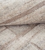 Beige Wool Handmade Wall Art Panel 4x2 Feet