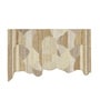Beige Wool Handmade Wall Art Panel 4x2 Feet