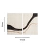 Multicolor Wool Handmade Wall Art Panel 4x2 Feet