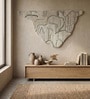 Beige Wool Handmade Wall Art Panel 4x2 Feet