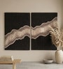 Beige Wool Handmade Wall Art Panel 4x2 Feet
