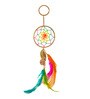 Multicolor Woolen Keychain Neon Circus Dream Catcher