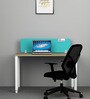 Work Station Desk in Persian Walnut Finish with Front Board