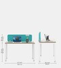 Work Station Desk in Persian Walnut Finish with Front Board
