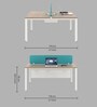 Workstation In Persian With Divider Walnut Finish