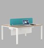 Workstation In Persian With Divider Walnut Finish