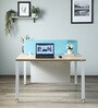 Workstation In Persian With Divider Walnut Finish