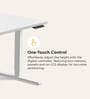 Workout Metal Height Adjustable Desk in Frosty White Finish