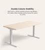 Workout Metal Height Adjustable Desk in Highland Finish