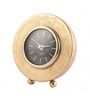 World Gold Aluminium Table Clock
