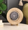 World Gold Aluminium Table Clock