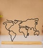 World Map Metal Sculpture