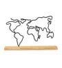 World Map Metal Sculpture