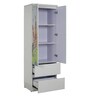 World Zone 2 Door  Kids Wardrobe with Drawers
