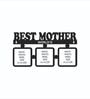 Worlds Best Mother 3 Photo Square DIY Wooden 12 X 7 inch Wall Photo Frames