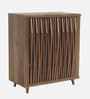 Wotan Shoe Cabinet in Natural Walnut Finish