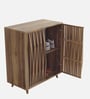 Wotan Shoe Cabinet in Natural Walnut Finish