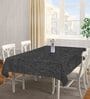 Woven Design Black (72x52) Cotton Table Cover