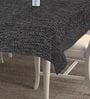 Woven Design Black (72x52) Cotton Table Cover