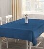 Woven Design Blue (72x52) Cotton Blend Table Cover