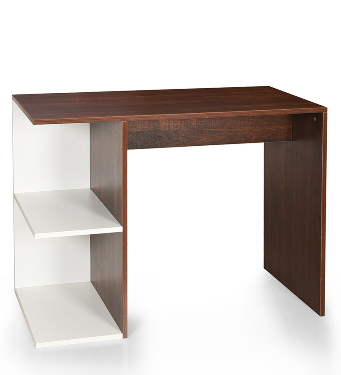 Buy Riviera Writing Table in Walnut Finish by Comfold Online Modern