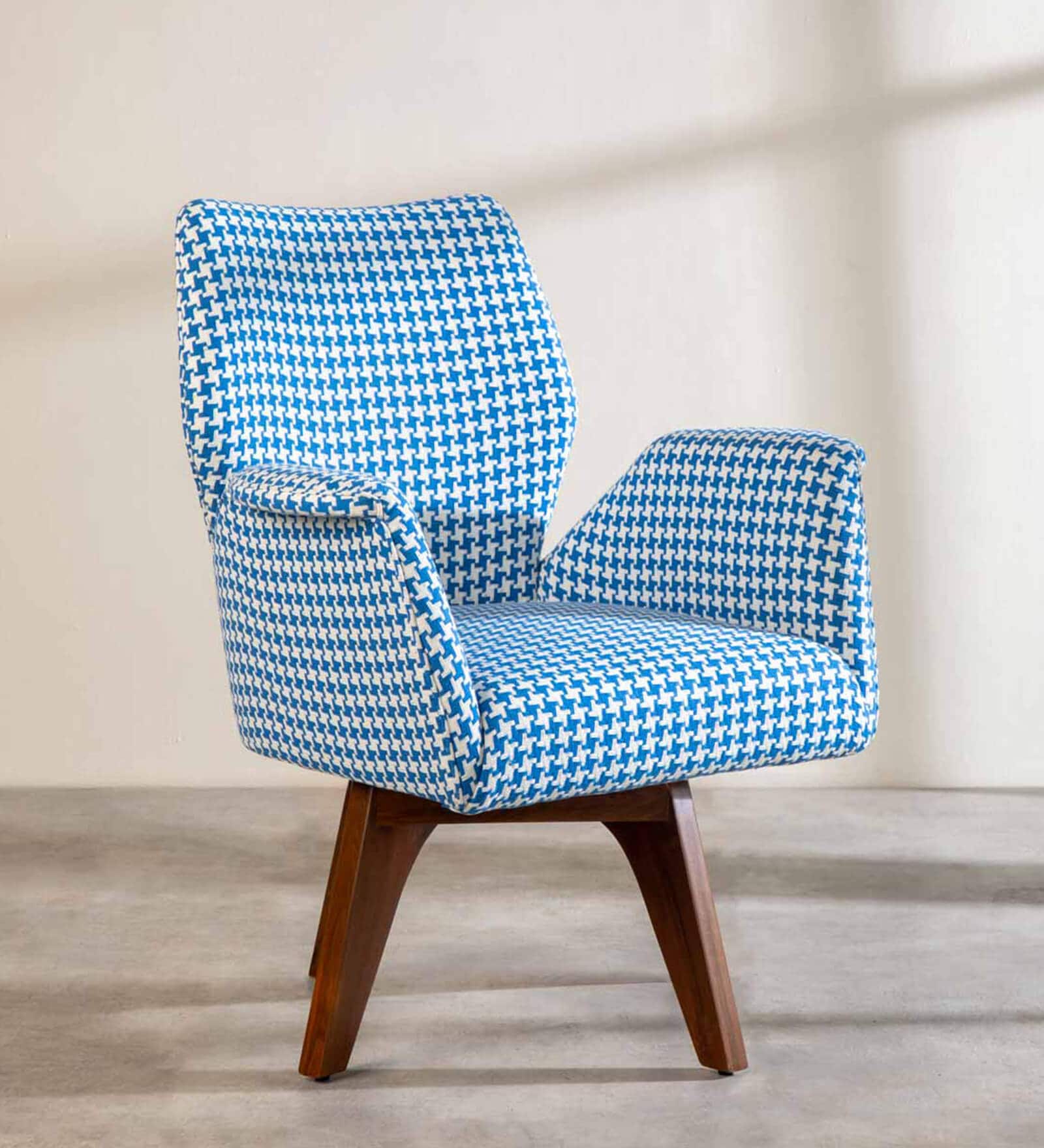 Wrap Fully Teak Upholstered Accent Chair In Assorted Colour