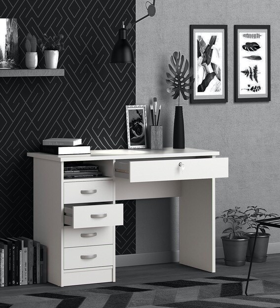 zehr desk with 5 drawer