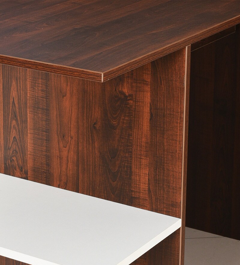 writing table in walnut finish by comfold